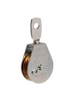 Buy Heavy Duty Zinc Plated Single Sheave Swivel Eye Pulley Silver 2-1/2 Inch T7550303 in Saudi Arabia