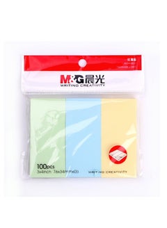اشتري M&G Chenguang 100 sheets 3-color sticky notes sticky labels name 76*34mm - No:YS-14 في مصر