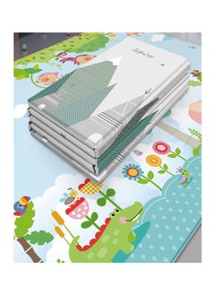 Buy Comfortable PE Double Sided Crawling Mat Ideal for Students and Babies (Xinjunling+Monkey) in UAE