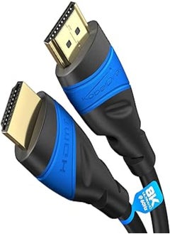 اشتري KabelDirekt – 1m HDMI cable – 4K & 8K HDMI cord (HDMI to HDMI – 8K@60Hz & 4K@120Hz for stunning Ultra HD, High Speed with Ethernet, HDMI 2.0/1.4 – Blu-ray/PS4/PS5/Xbox Series X/Switch, black) في مصر