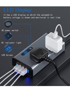 اشتري Compact 200W Power Inverter: Reliable DC to AC Converter for Vehicles في الامارات