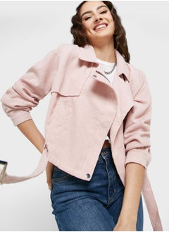 Buy Classic Suede Look Jacket in UAE