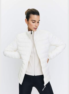 Buy Woman Slim Fit Hooded Jacket in UAE