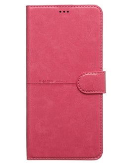 Buy Flip Leather Cover for Realme 6  Pink in Egypt