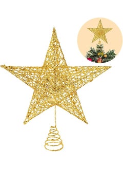 اشتري Glittered Christmas Tree Topper Hollow Star في مصر