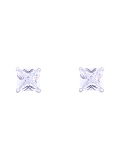 Buy Stud Earring With Square Design In 925 Sterling Silver in Egypt