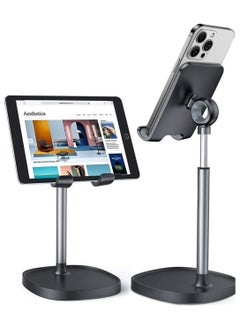 Buy Cell Phone Stand, Adjustable Phone Stand for Desk, Thick Case Friendly Phone Holder Stand, Taller iPhone Stand Compatible with All Mobile Phone, iPhone 14, iPad, Tablet 4-10'' Desk Accessories in Saudi Arabia