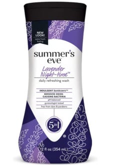 Buy Summer's Eve 5-in-1 Fresh Nighttime Feminine Wash, Lavender Scent, Deodorizes, pH Balanced, Dye-Free, Paraben-Free, Gynecologist Tested, 12 fl oz. (Pack of 1) in Saudi Arabia