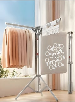 Buy Clothes Drying Rack adjustable Stand for Garments rack Adjustable and Foldable Laundry Drying Rack in UAE