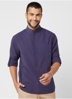 اشتري Grandad Collar Shirt في الامارات