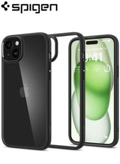 Buy iPhone 15 Plus Ultra Hybrid Case Cover - Clear/Black in Saudi Arabia