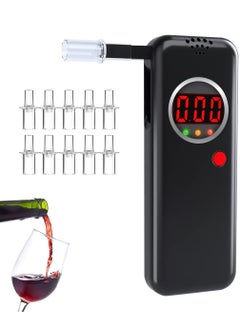 Buy Breathalyzer, High-Accuracy Professional Tester with 10 Mouthpieces, LCD Digital Display Tester for Personal and Professional Use in UAE