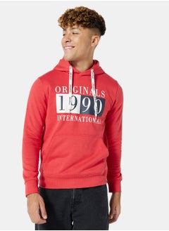 Buy 1990 Logo Relaxed Fit Hoodie in Saudi Arabia