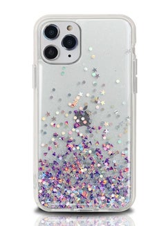 Buy iPhone 12 Pro Max Case, Glitter Printed Case Cover For Apple iPhone 12 Pro Max, Bling Sparkle Shockproof Anti-Fall Protective Case in Saudi Arabia