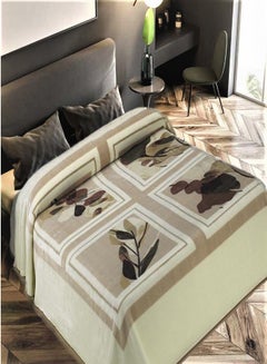 Buy Mora Gold blanket - Model N41- Color: Beige (Beige) - Size: 220 * 240 - Consists of 85% acrylic - 15% polyester - Weight 4.450 kg-Country of origin Spain. in Egypt
