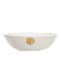 Buy Yellow Leaves Melamine Serving Bowl - 19 cms in UAE