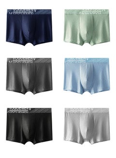 Buy Zeemey 6 Pack Men's Underwear Boxer Briefs Pack,Moisture-Wicking Men's Mesh Underwear,Temp Cooling with Odor Control in UAE