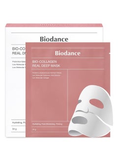 Buy BIODANCE Bio-Collagen Real Deep Mask, Hydrating Overnight Mask, Pore Minimizing, Elasticity Improvement, 34g x4ea in UAE