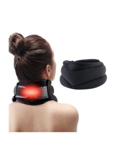 اشتري Heated Neck Brace, Neck Support Brace with Graphene Heating Pad for Pressure Relief, Adjustable Soft Foam Neck Cervical Collar for Women and Men (3.5" Depth Collar) في الامارات