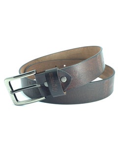 اشتري Force Genuine Leather Mens Belt Printed 40MM Belts for men HQFS-554 (Brown) by Milano Leather في الامارات