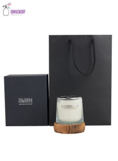 Buy Scented Candle Gift Box, Candle And Base, Soy Wax, Candle Weight 180G, Fragrance: Spicy Wood Tone in Saudi Arabia