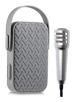 Buy MY220BT Portable Bluetooth Speaker With Mini Microphone - Grey in UAE