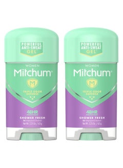 Buy Mitchum Shower Fresh Clear Gel Antiperspirant & Deodorant (2.25 oz x 2 pk) in UAE