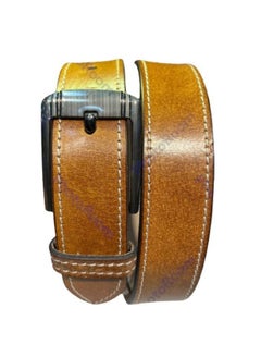 Buy 100% genuine Leather Belt brown in UAE