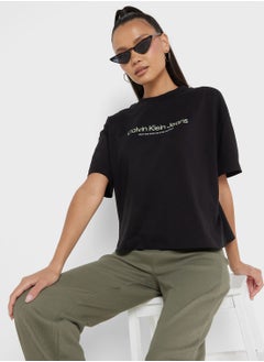 Buy Crew Neck Relaxed Graphic T-Shirt in UAE