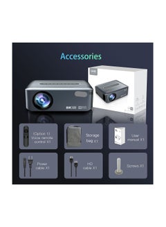 اشتري Projector 4K 1080P 8K video Projector Wifi Video LED Home Theatre Cinema في الامارات
