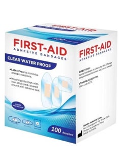 Buy CLEAR WATER PROOF BANDAGES ASSORTED 100'S: in UAE