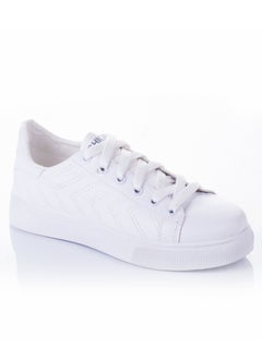 Buy Elegant Leather Sneakers-White in Egypt