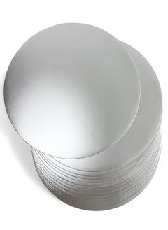 Buy Pack of 9 Silver Cake Plates Non Sticky 8 Inch in UAE