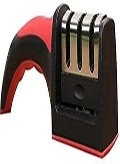 اشتري Kitchen Knife Sharpener Professional 3 Stage Sharpening System for Steel Knives Blackco18447 في مصر