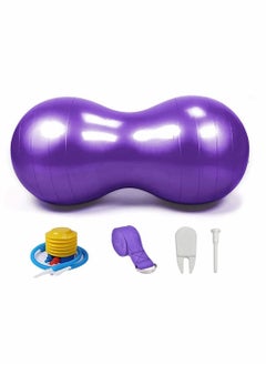 اشتري Peanut Ball, Exercise Yoga Balance Stability Sitting Anti Burst Ball for Labor Birthing, Kids Sensory Toys, Home & Gym Fintness, Include Pump Strap في الامارات