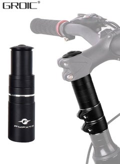 Buy Bike Stem Riser 28.6mm Bicycle Fork Stem Extender Aluminium Alloy Adjustable Handlebar Riser Adapter for Mountain Bike, Road Bike, MTB, BMX, Fixie Aluminium Alloy Adjustable Bike Stem Riser in UAE