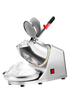 Buy COOLBABY Electric Ice Shaver Snow Cone Maker Stainless Steel Machine Crusher Shaved Machines 85kg/hr for Home and Commercial Use Silver YLY067-SRK in UAE