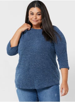 Buy Round Neck Knitted Top in Saudi Arabia