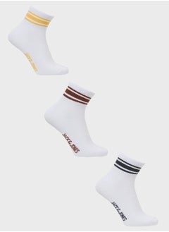 Buy Jactrey  3 Pack Logo Crew  Socks in Saudi Arabia