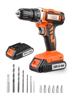 21V Cordless Power Drill Set With 2-Variable Speed, 25 1 Torque Electric Screwdriver, 3/8" Keyless Chuck Driver Tool, 29Pcs Accessory Kit Small Hand Drill Set, Battery & Charger Included
