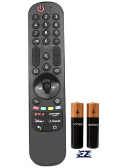 اشتري AN-MR21GA AN-MR21GC IR Remote Control for LG Smart TV 43NA 50UP 60UP 70UP 86NA 2021 OLED QNED NanoCell UHD Series with Netflix Prime Video Keys [Magic Pointer Function No Voice] with battery في الامارات