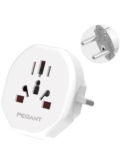 Buy World to EU Plug Travel Adapter Converter for All Europe in UAE