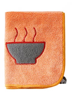 Buy Embroidery Kitchen Dishwash Cloth Orange 19.5 x 18centimeter in Saudi Arabia