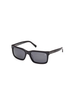 Buy Men's Rectangular Shape Acetate Sunglasses TB0002101D57 Lens Size: 57 Millimeter - Shiny Black in UAE