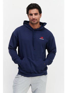 Buy Men Sportswear Fit Long Sleeves Running Sweatshirt, Navy Blue Combo in UAE