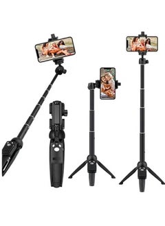 Buy Integrated Tripod BT 4.0 Wireless Selfie Stick for Smart Phone in UAE