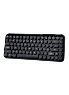 Buy Round Key Cap Bluetooth Keyboard Black in UAE