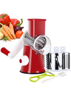 Buy Multi-Function Rotary Grater Vegetable Cutter Multicolour in Saudi Arabia