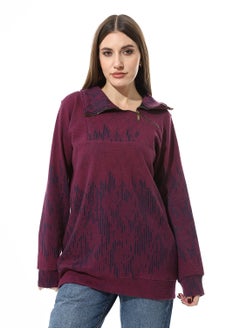 Buy Women Closed Sweat Shirt With High Neck in Egypt