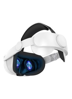 Buy Head Strap for Meta/Oculus Quest 3, Elite Strap Replacement for Enhanced Comfort, Reduce Facial Pressure, Ergonomic Adjustable Durable Headstrap VR Accessories for Meta/Oculus Quest 3, White in UAE